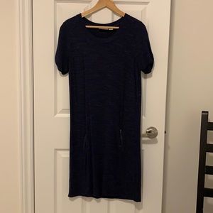 Kenar T-Shirt Dress with zippered kangaroo pocket
